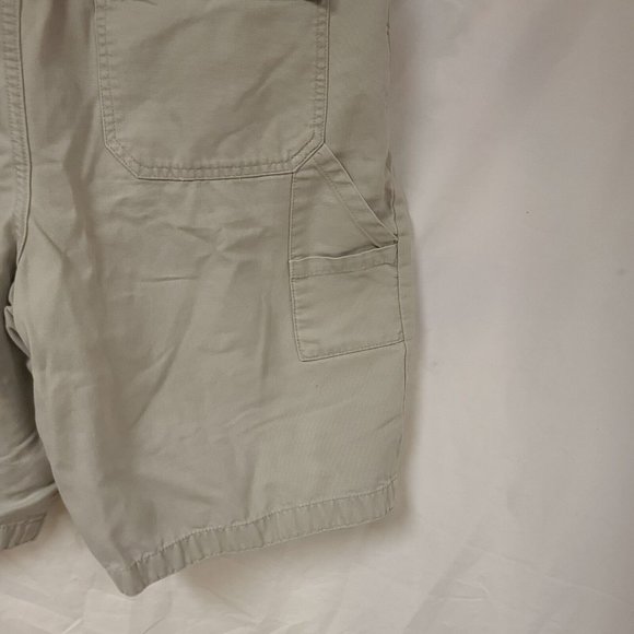Guide Series Mens 38 Khaki Cotton Carpenter Cargo Outdoor Shorts 10" Inseam - Picture 7 of 11